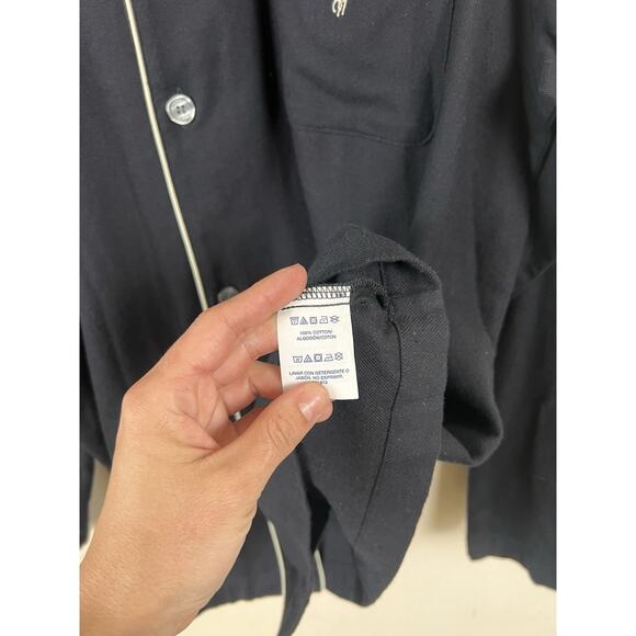 Polo Ralph Lauren Men’s Black Pajama Shirt XL Sleepwear Button Front Cotton - Picture 11 of 11